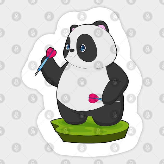 Panda Darts Dart Sticker by Markus Schnabel